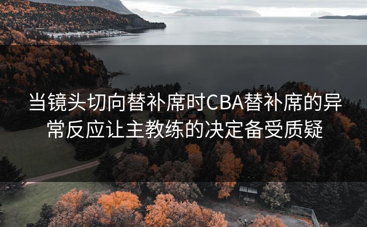 当镜头切向替补席时CBA替补席的异常反应让主教练的决定备受质疑
